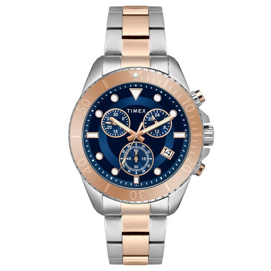 Timex Men Blue Dial Round Analog Watch