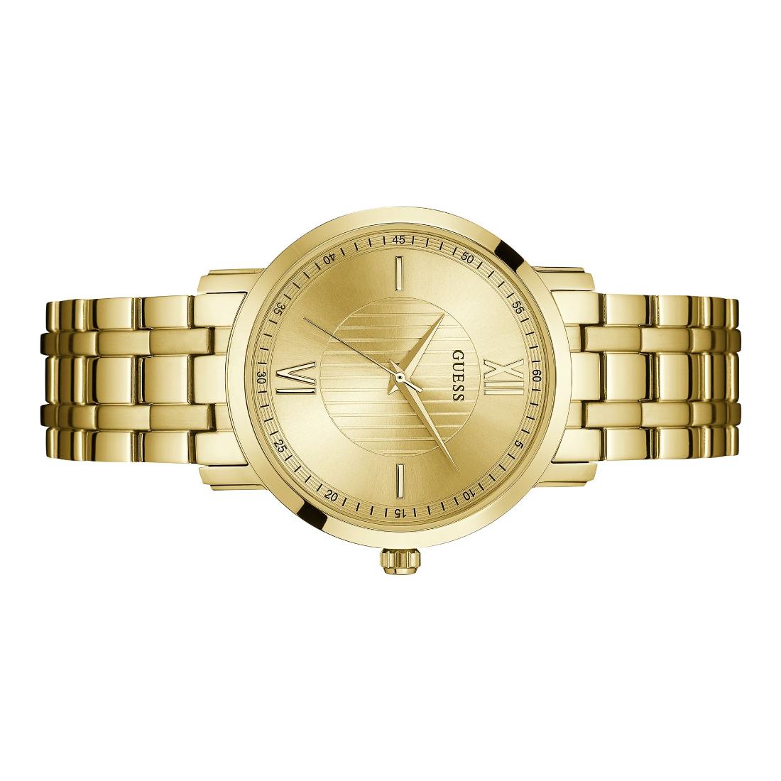 Guess Dress 40 mm Gold Dial Men Analog Watch - U0716G3M