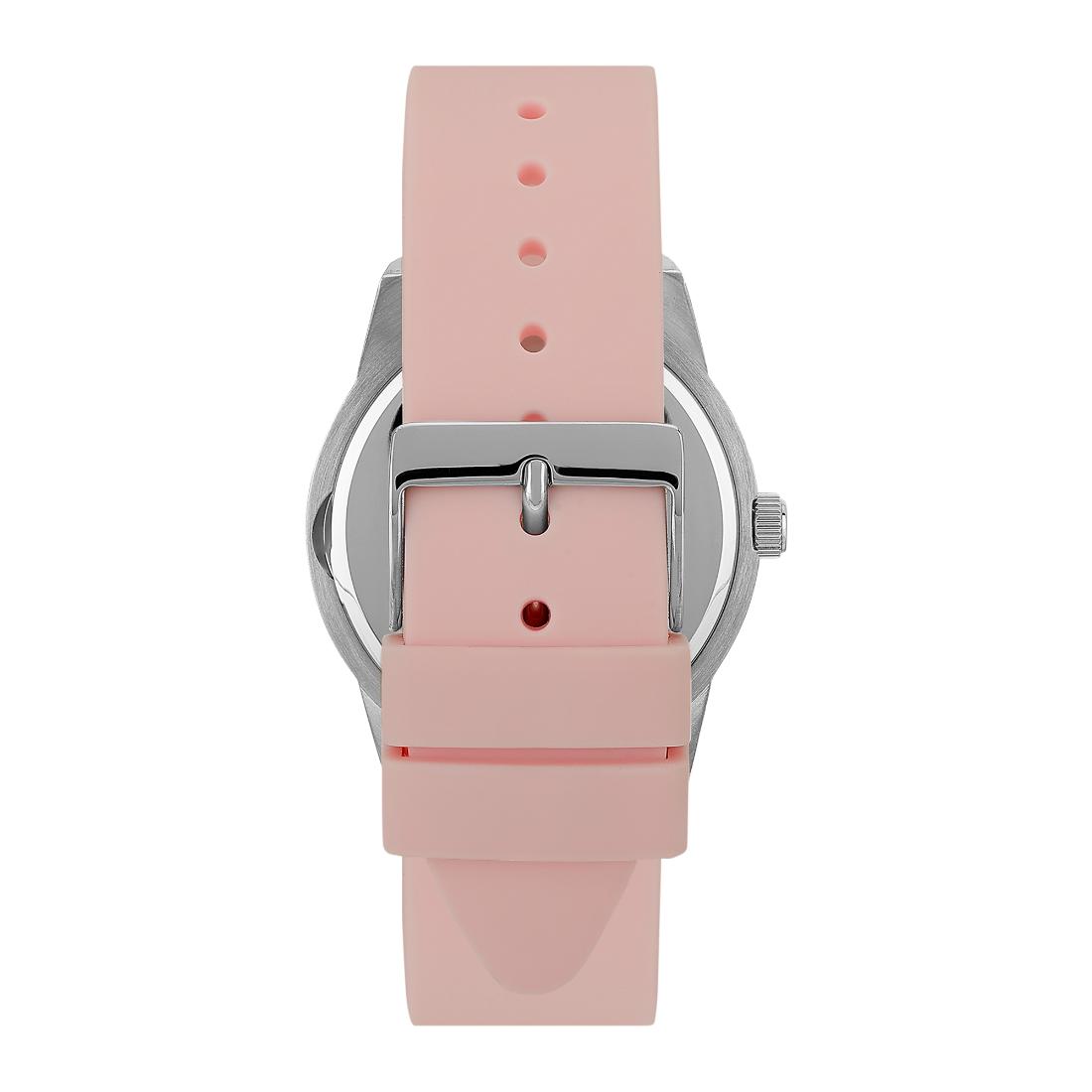 Guess Women 40 mm Silver Dial Analog Watch- U1399L1M