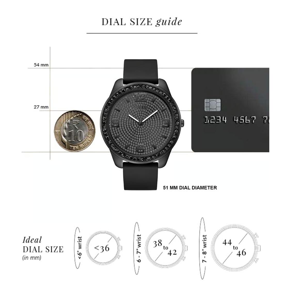 Guess Trend 51 mm Black Dial Men Analog Watch- U1430G2M