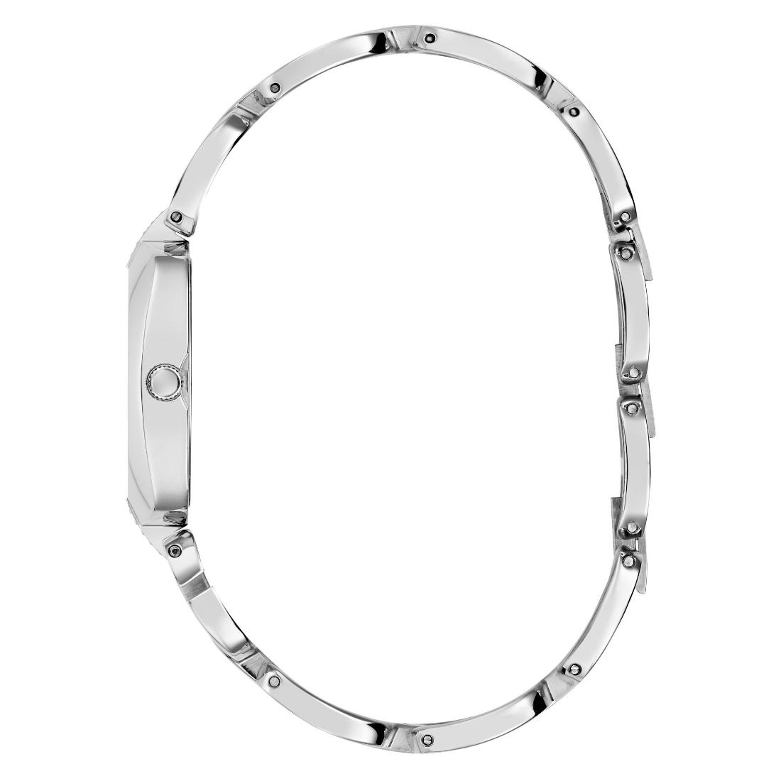 Guess Bejeweled 30 mm Silver Dial Women Analog Watch- U1441L1M