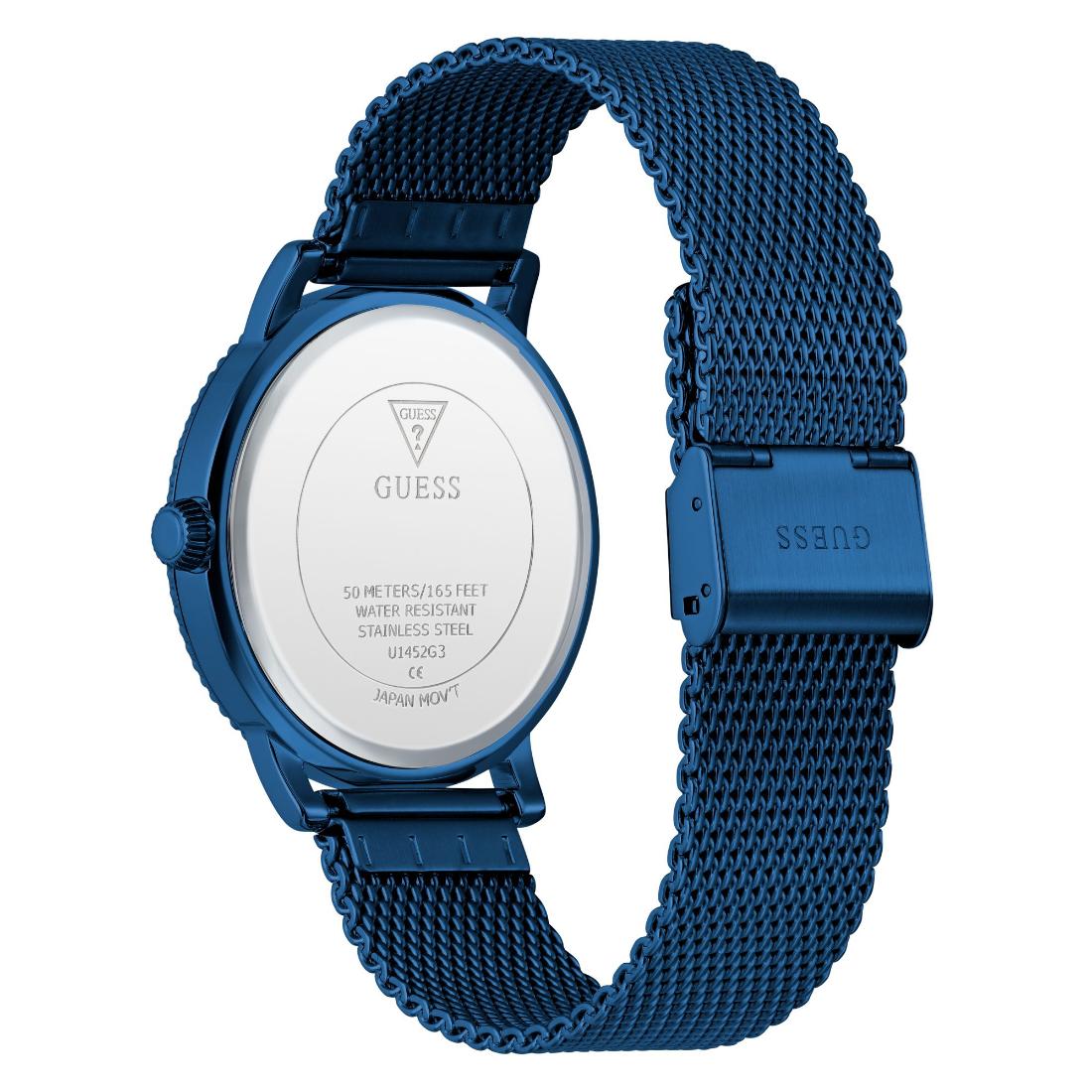 Guess Dress 42 mm Blue Dial Men Analog Watch- U1452G3M