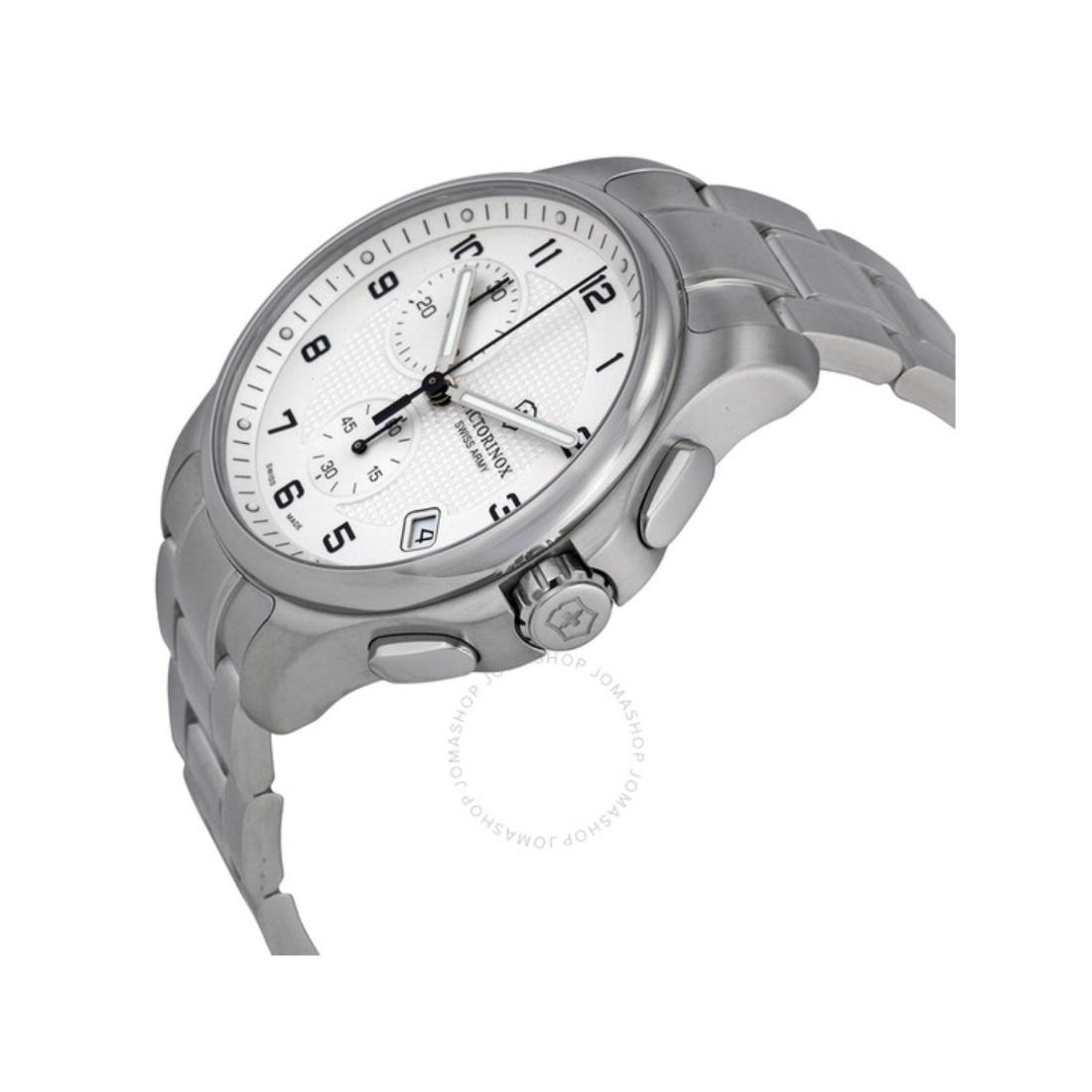 Victorinox Officer's 42 mm Silver Dial Men Watch - V241554
