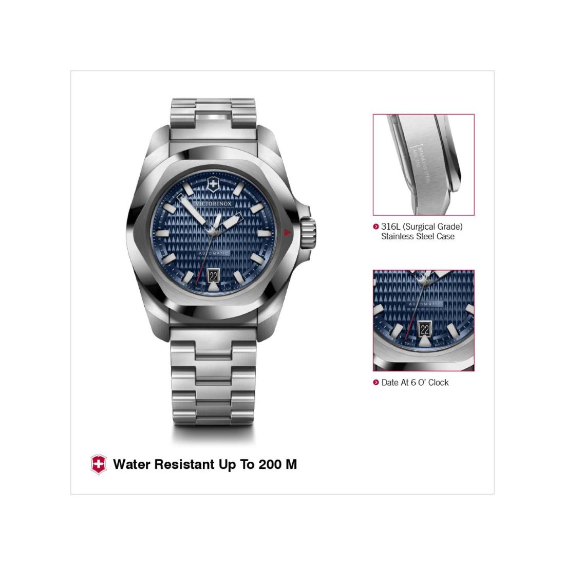 Victorinox I.N.O.X. Automatic Blue Dial 41 mm Unisex Watch- V242020