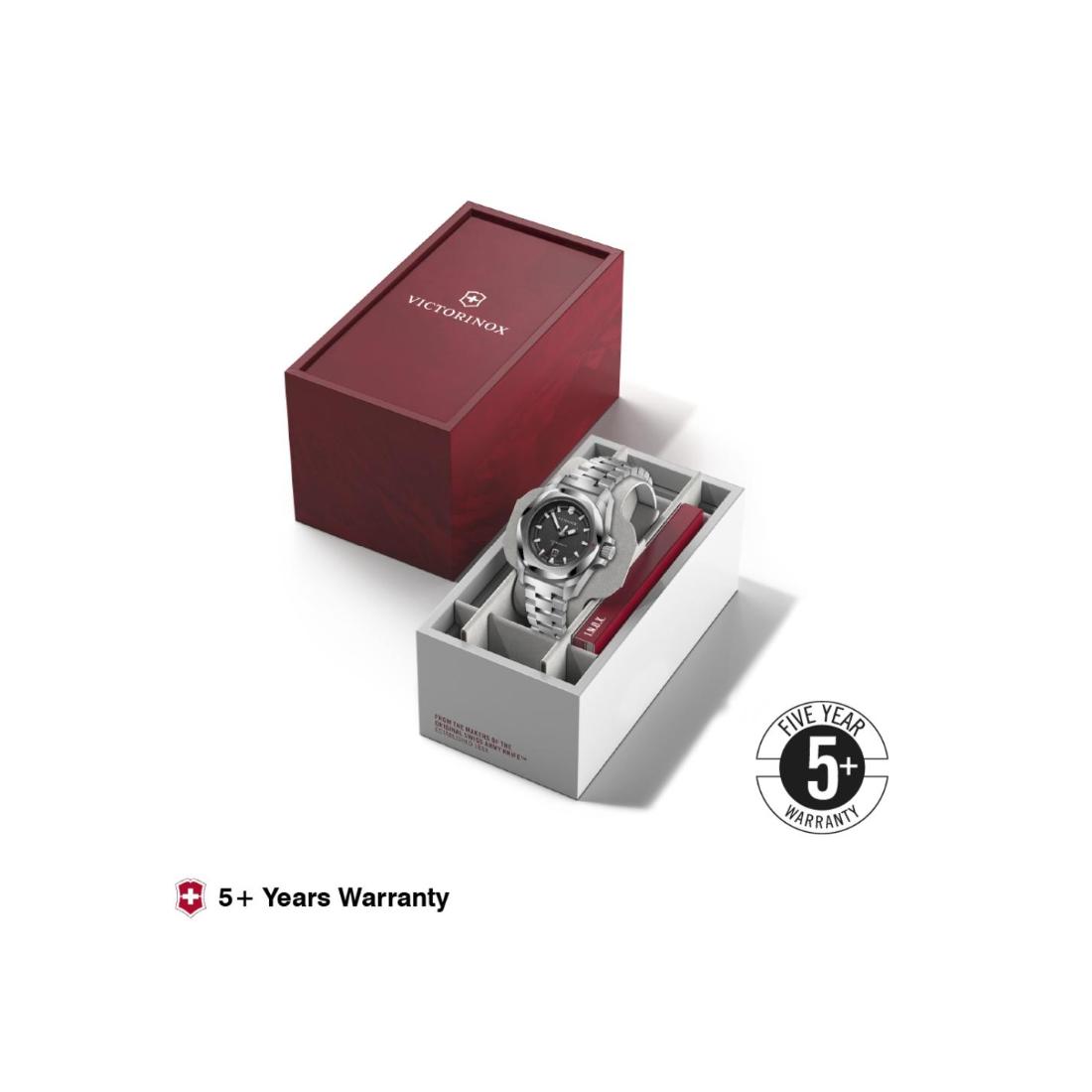 Victorinox I.N.O.X. Small Quartz Black Dial 32 mm Women Watch- 242036