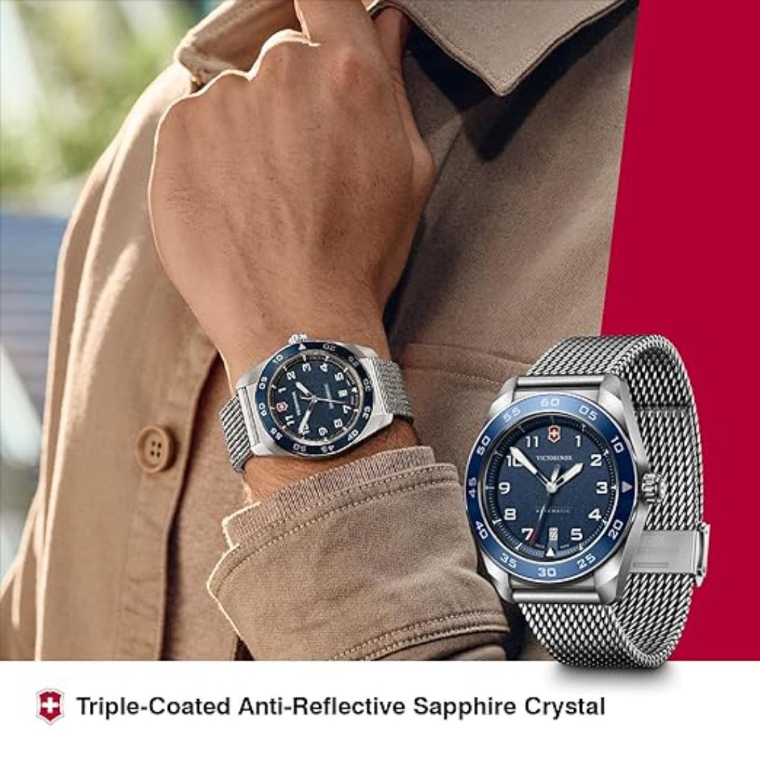 Victorinox Swiss Army Men Automatic Watch 42 mm Blue Dial-V242045