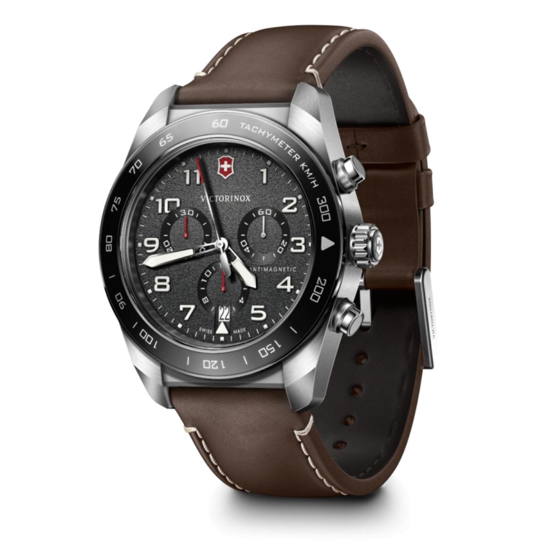 Victorinox Swiss Army Men Chronograph Watch 42 mm Black Dial-242046