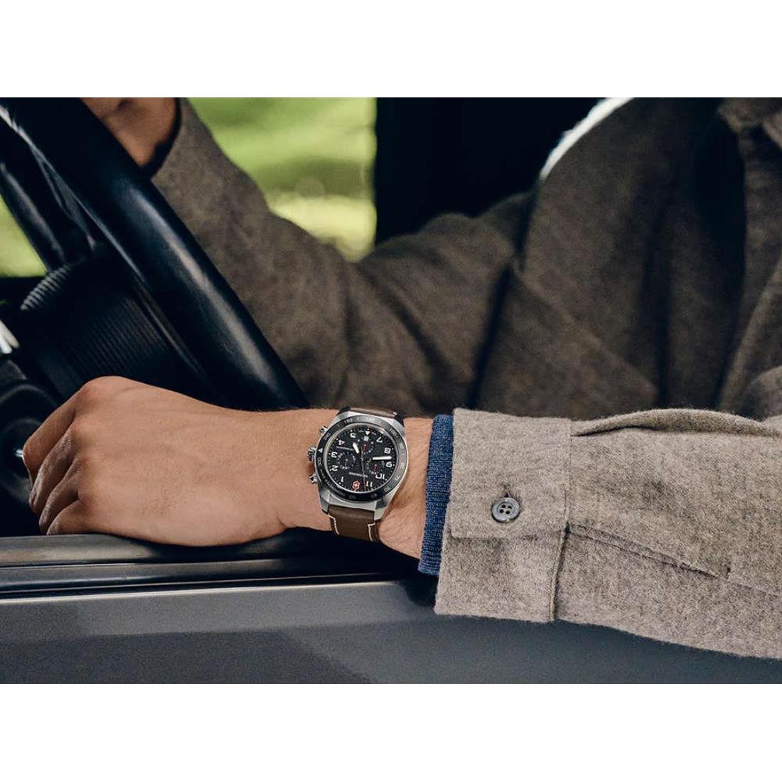 Victorinox Swiss Army Men Chronograph Watch 42 mm Black Dial-242046