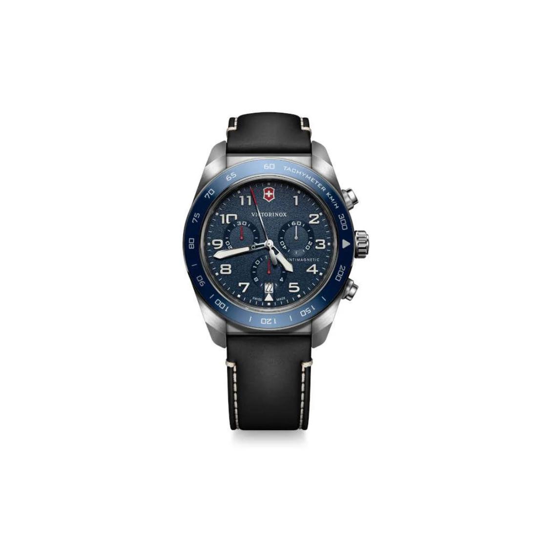 Victorinox Swiss Army Men Chronograph Watch 42 mm Blue Dial-V242047