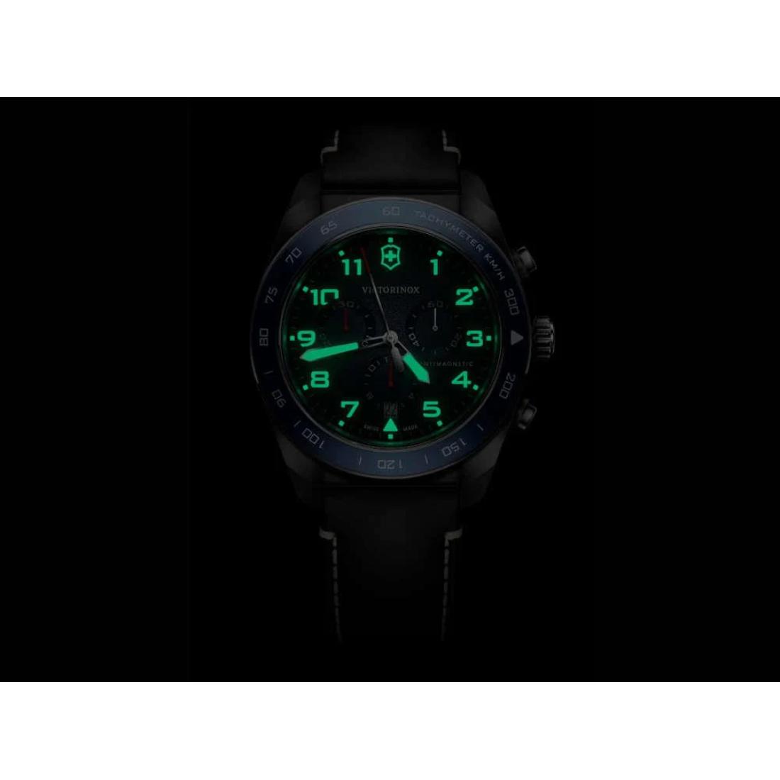 Victorinox Swiss Army Men Chronograph Watch 42 mm Blue Dial-V242047