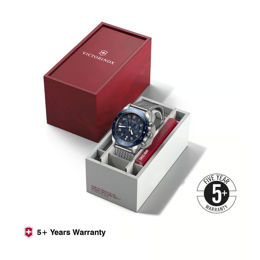 Victorinox Swiss Army Men Chronograph Watch 42 mm Blue Dial-V242049