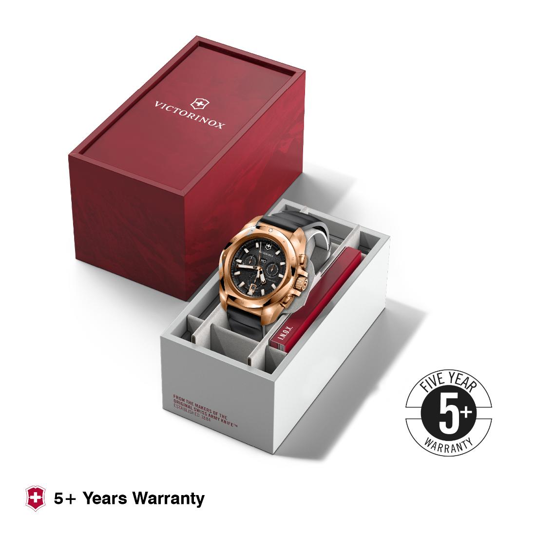 Victorinox I.N.O.X. Chrono 43 mm Black Dial Men Watch - V249177