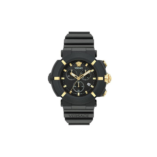 Versace Real Active Chrono 45 mm Black Dial Unisex Watch- VE0L00125