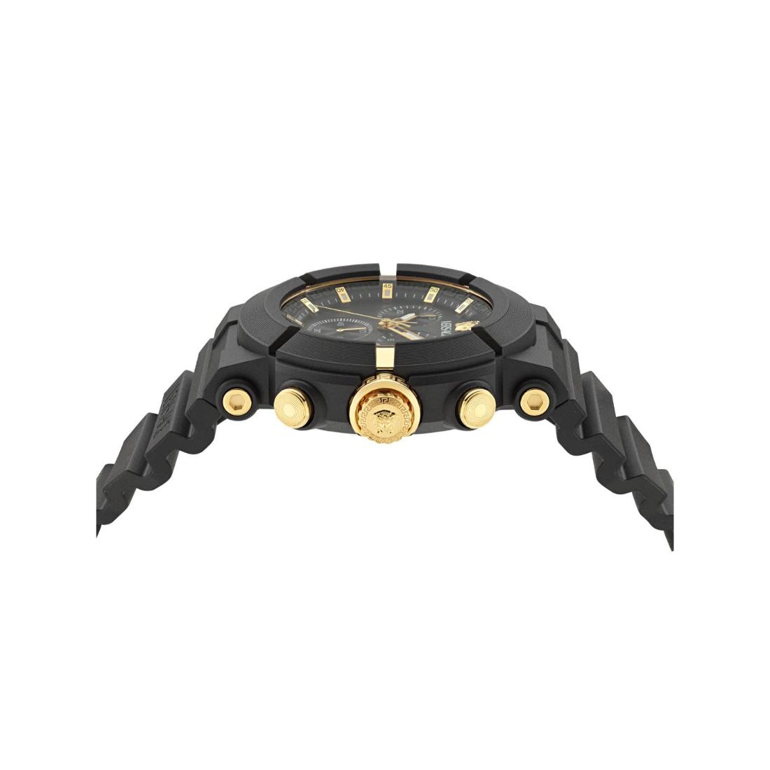 Versace Real Active Chrono 45 mm Black Dial Unisex Watch- VE0L00125