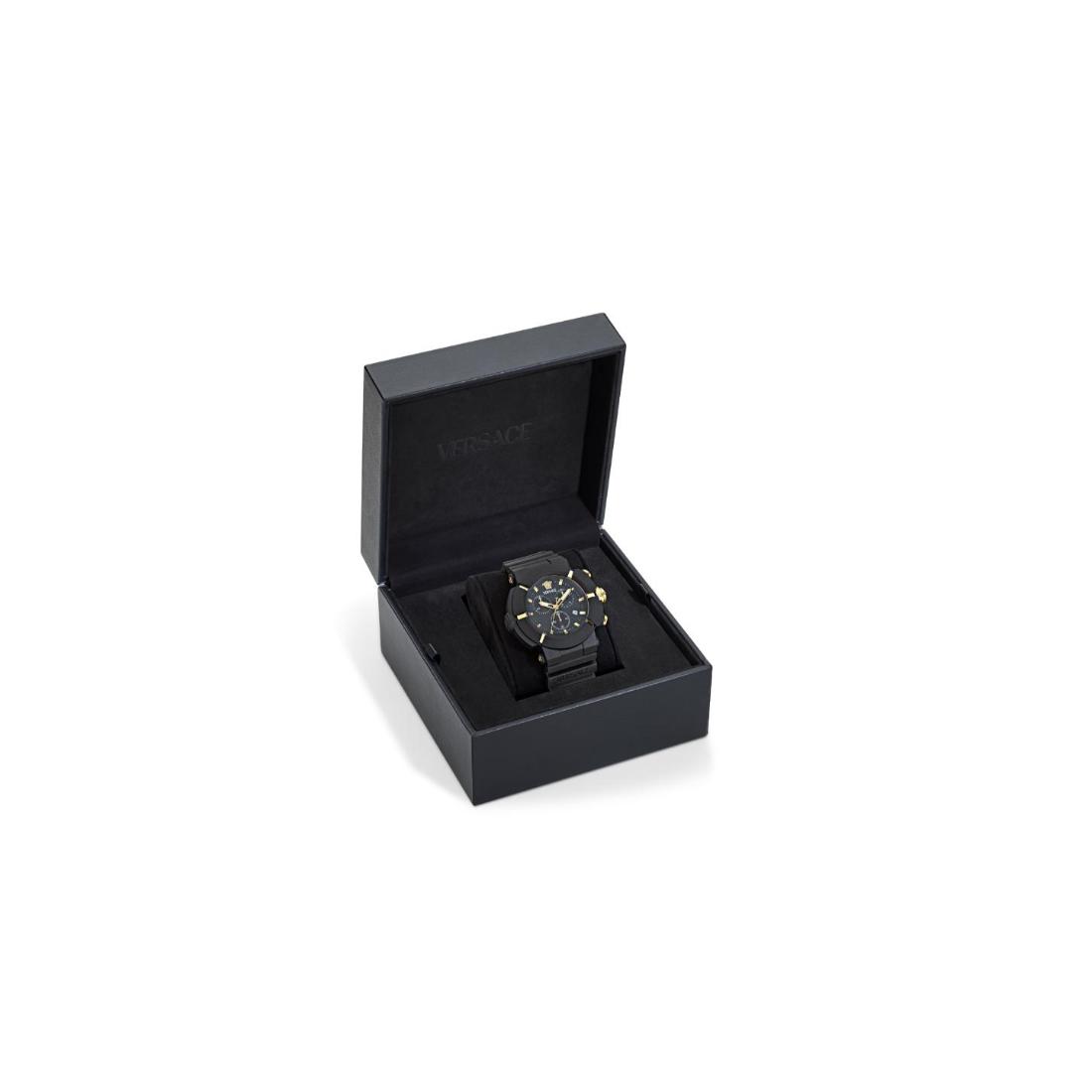 Versace Real Active Chrono 45 mm Black Dial Unisex Watch- VE0L00125