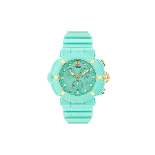 Versace Real Active Chrono 45 mm Light Blue Dial Unisex Watch- VE0L00325