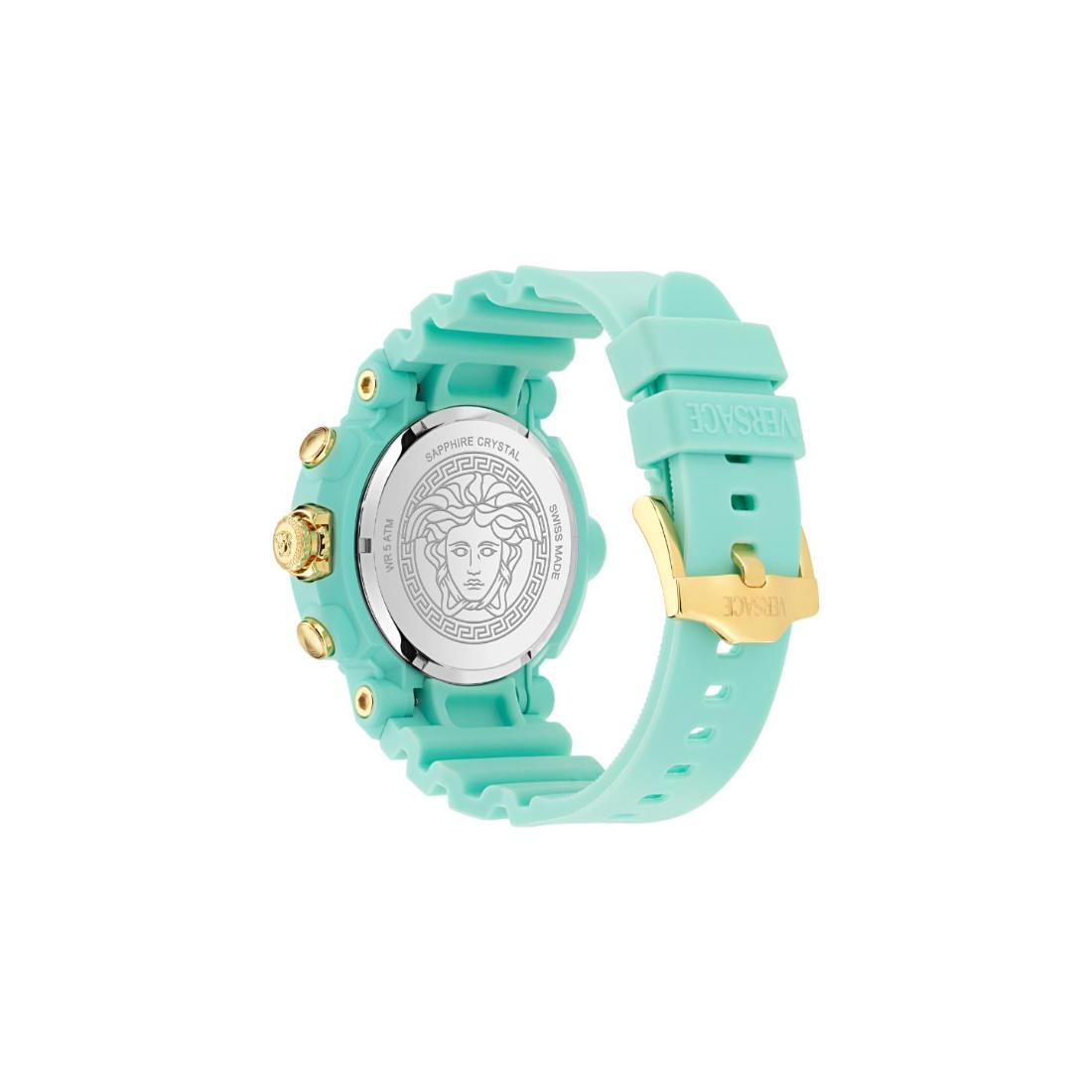 Versace Real Active Chrono 45 mm Light Blue Dial Unisex Watch- VE0L00325