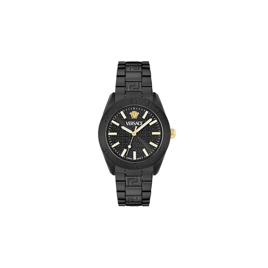 Versace V-Dome 42 mm Black Dial Men Analog Watch- VE0M00425