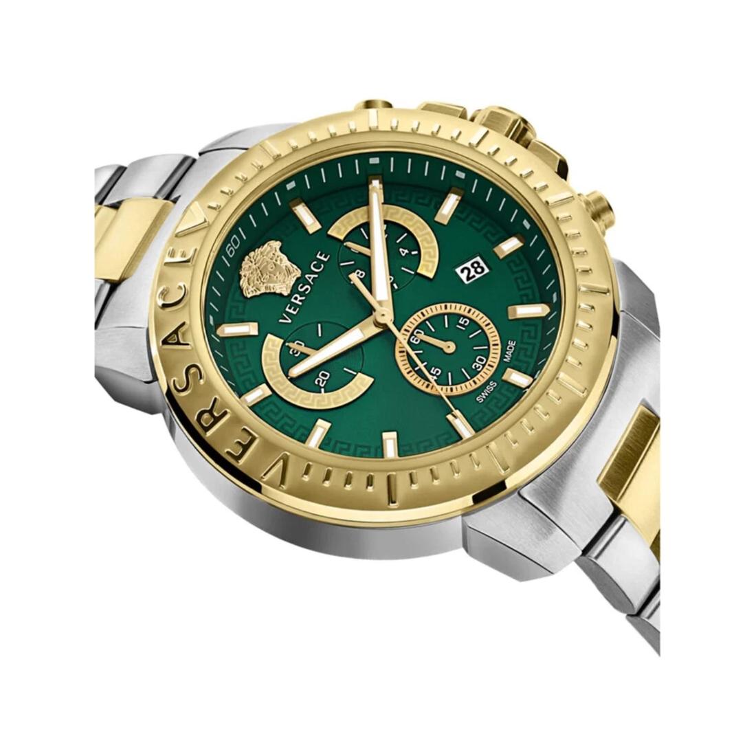 Versace New Chrono 45 mm Green Dial Men Watch- VE2E00421