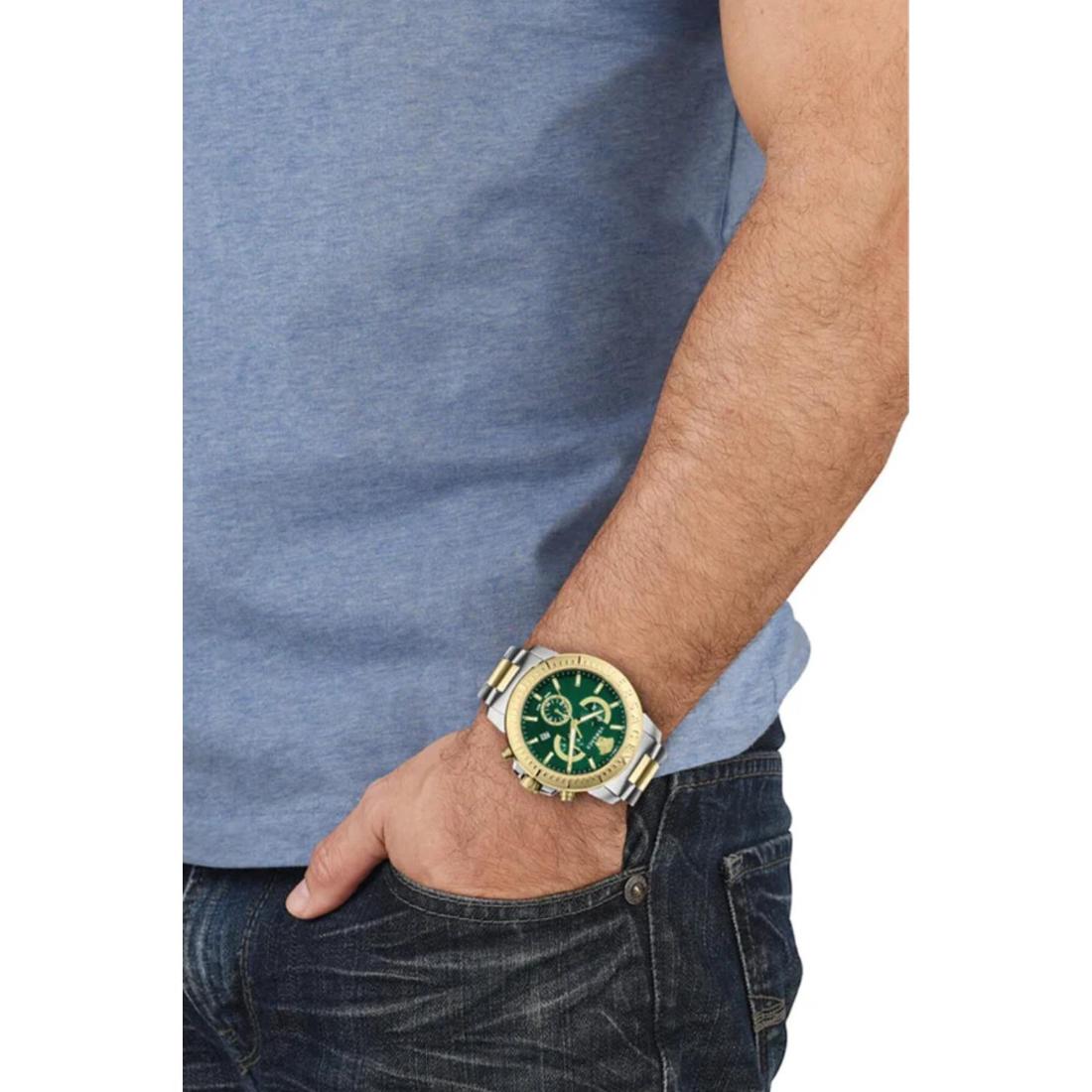 Versace New Chrono 45 mm Green Dial Men Watch- VE2E00421