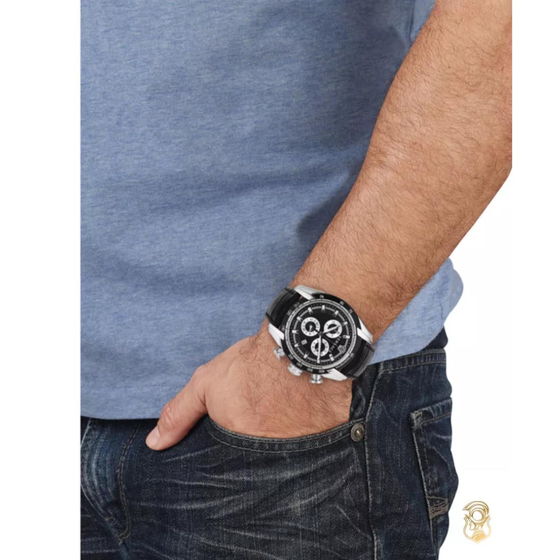 Versace Men 44 mm Size Black Dial Analog Watch- VE2I00121