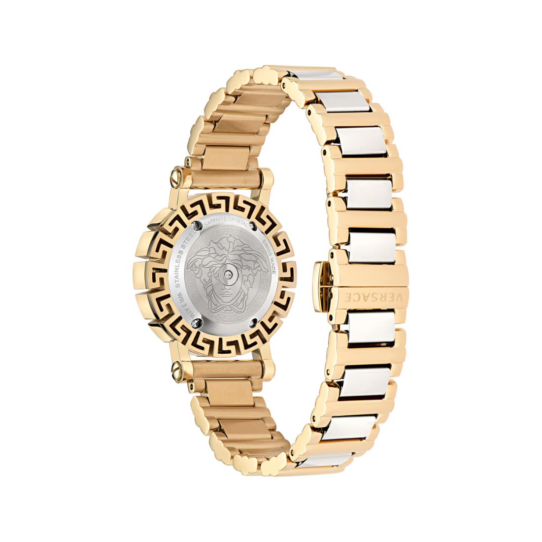 Versace Greca Glam 30 mm Green Dial Women Analog Watch- VE2Q00622