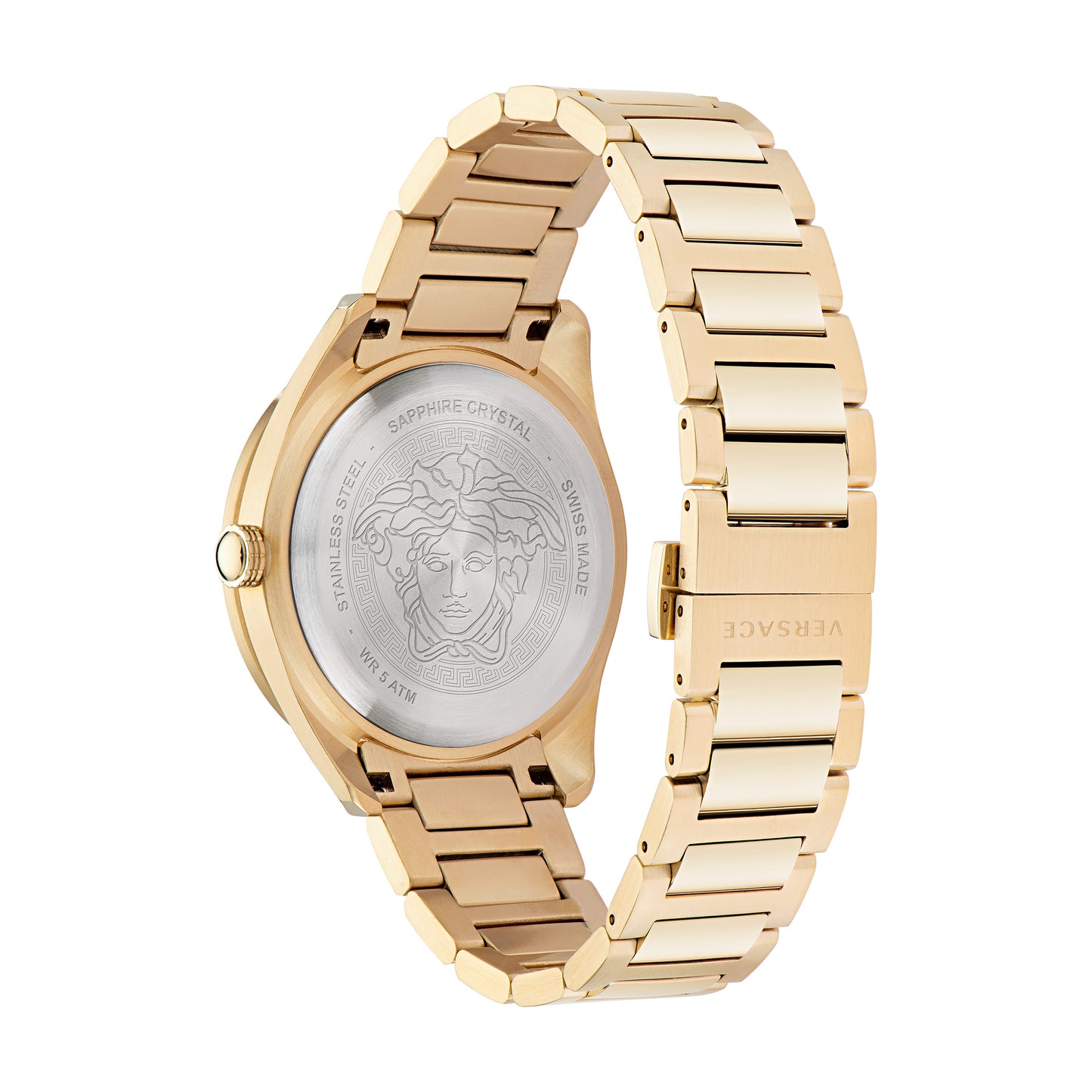 Versace Greca Dome Black Dial Men Watch - Ve2T00522