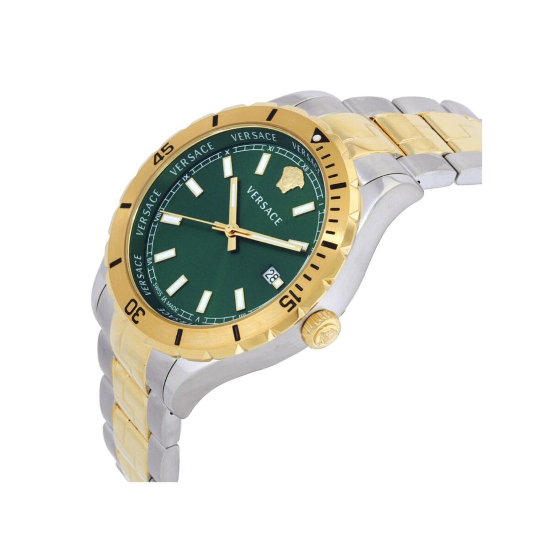 Versace Hellenyium 42 mm Green Dial Men Analog Watch- VE3A00720