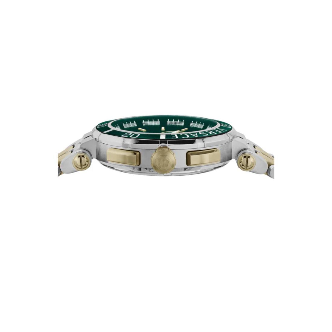 Versace Chrono 45 mm Green Dial Men Watch- VE3L00422