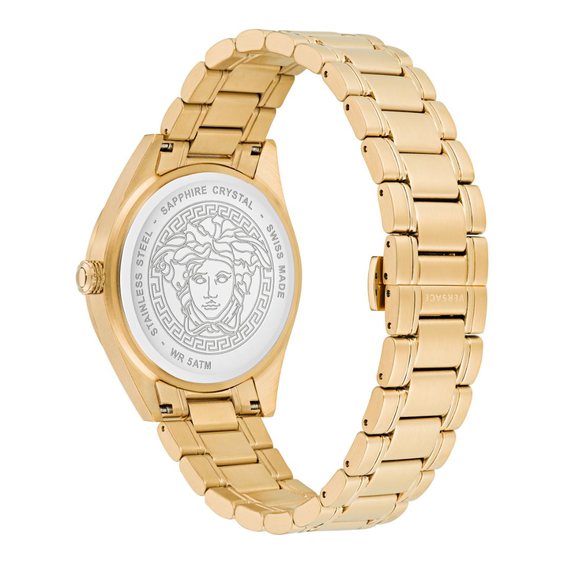 Versace V-Code 42 mm Black Dial Men Analog Watch- VE6A00623