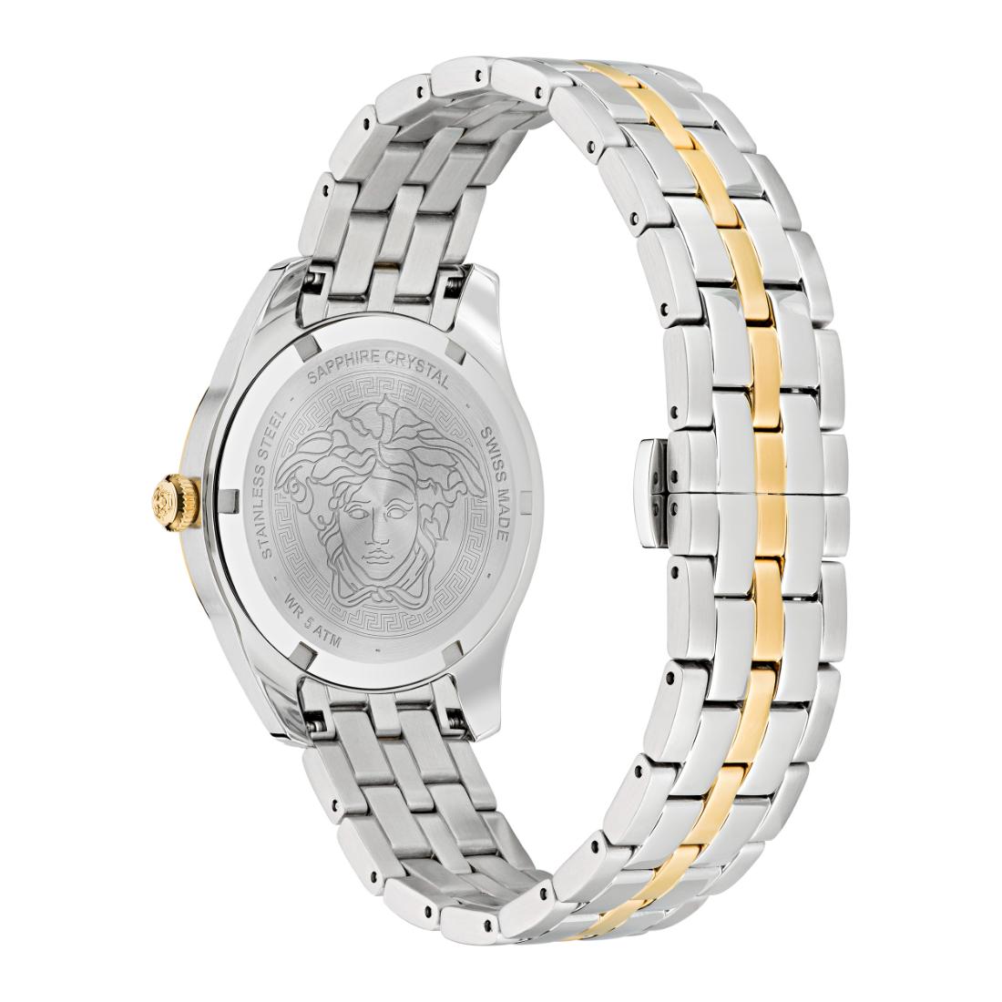 Versace Greca 35 mm Gold Dial Women Analog Watch- VE6C00523
