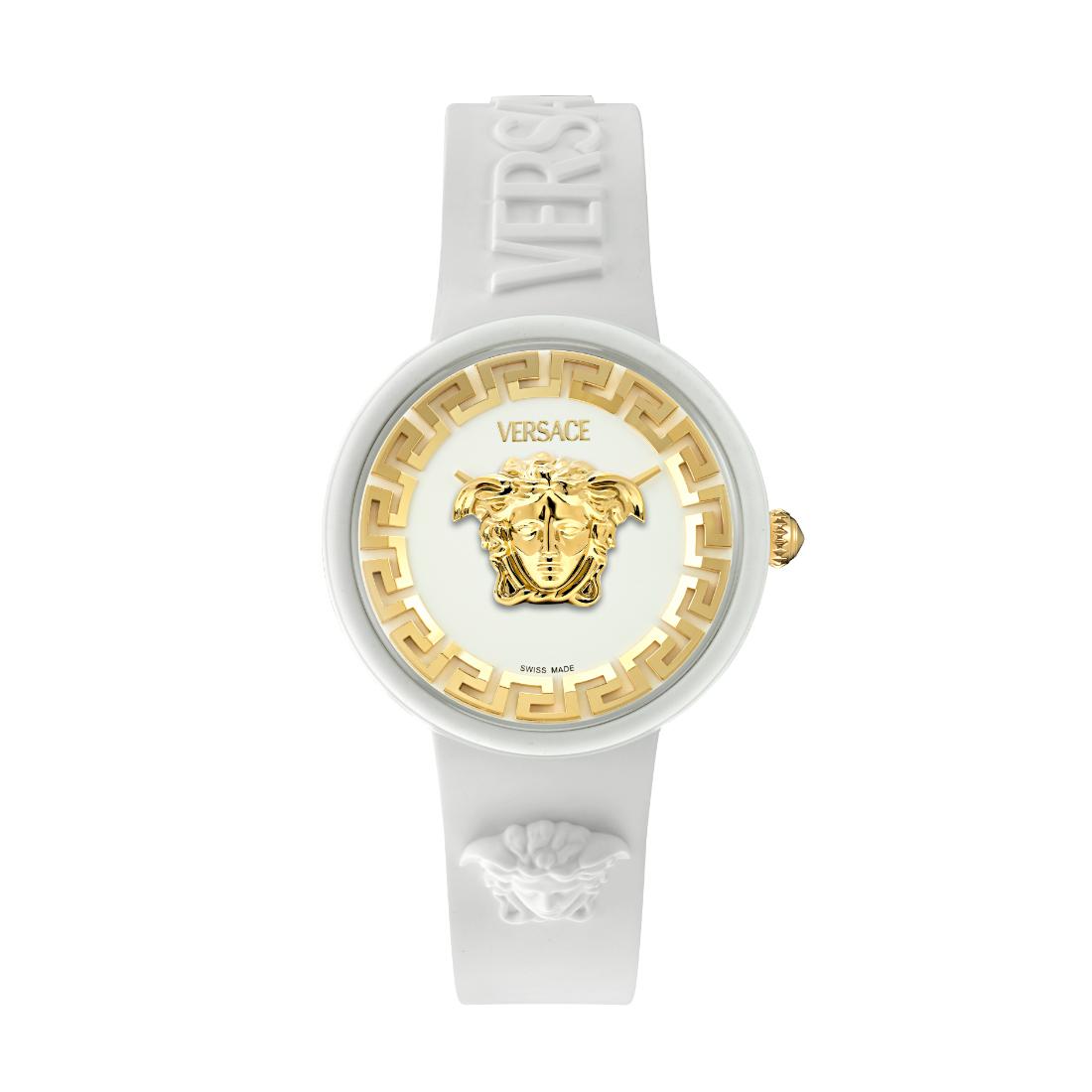 Versace Iconic.Medusa Pop 39 mm White Dial Unisex Analog Watch- VE8J00524