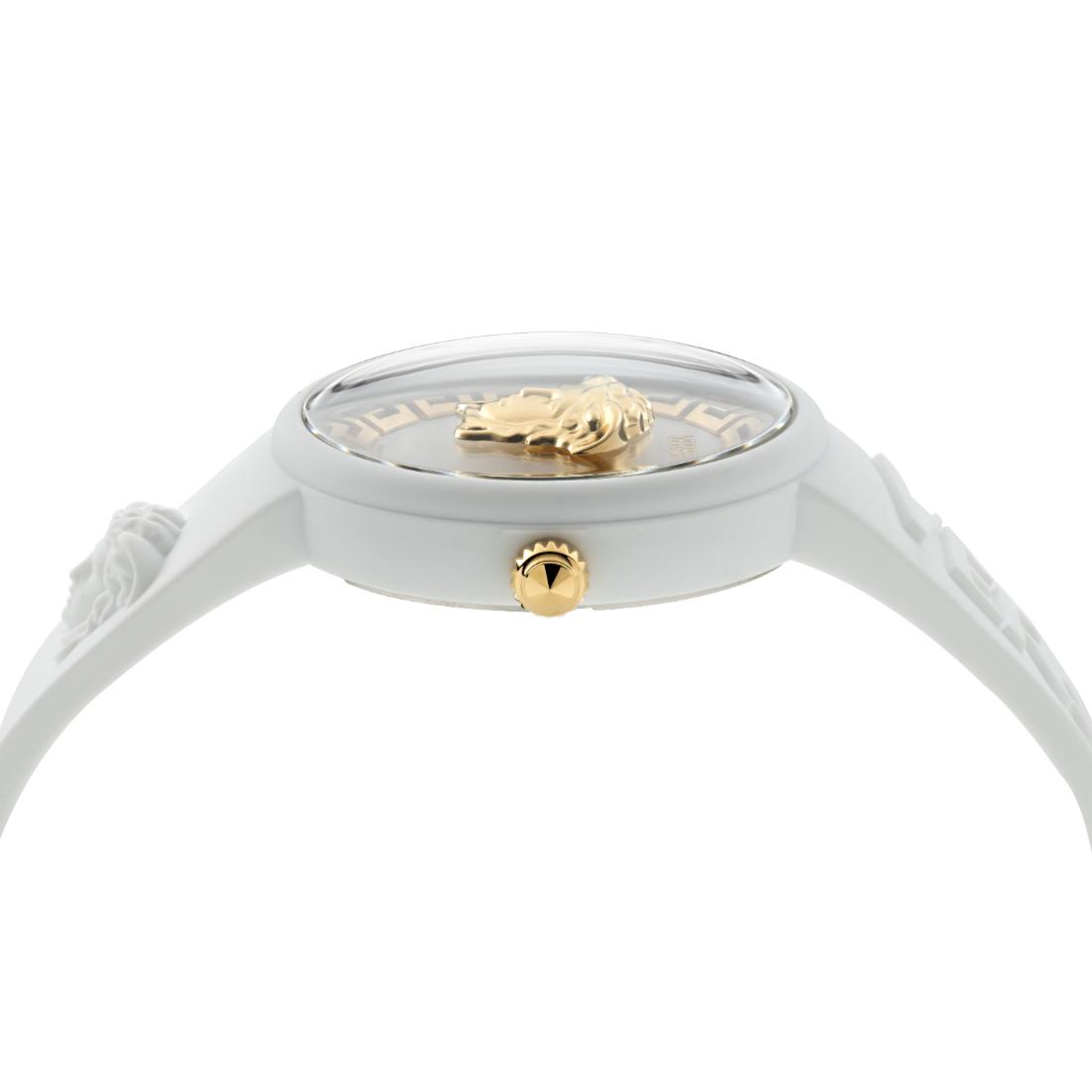 Versace Iconic.Medusa Pop 39 mm White Dial Unisex Analog Watch- VE8J00524