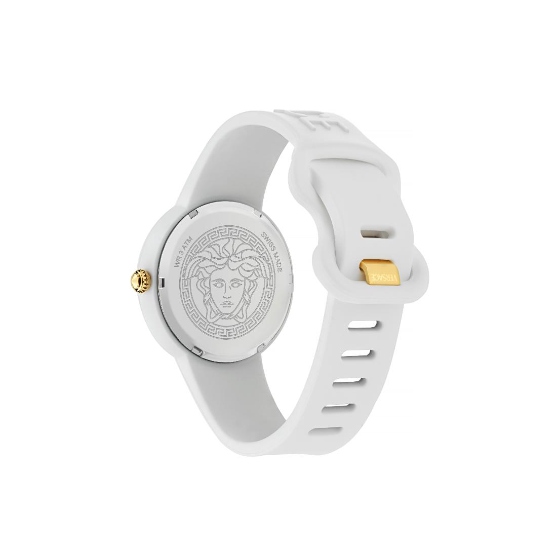 Versace Iconic.Medusa Pop 39 mm White Dial Unisex Analog Watch- VE8J00524
