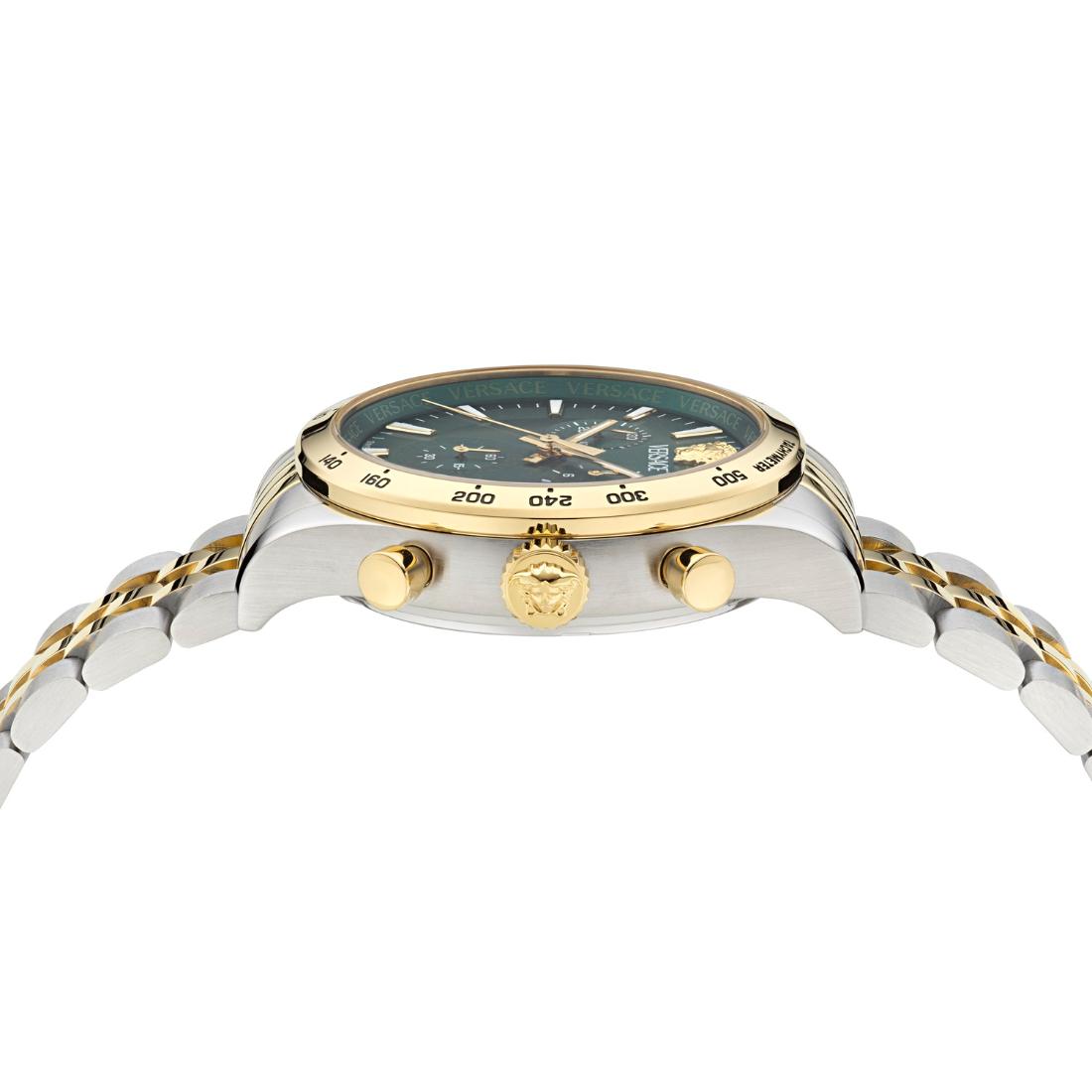 Versace Helleny.Chrono 39 mm Green Dial Men Watch- VECFA0224