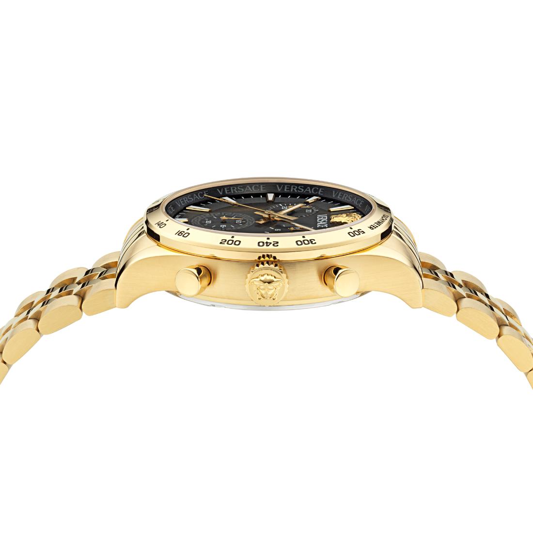 Versace Helleny.Chrono 40 mm Black Dial Men Watch- VECFA0524