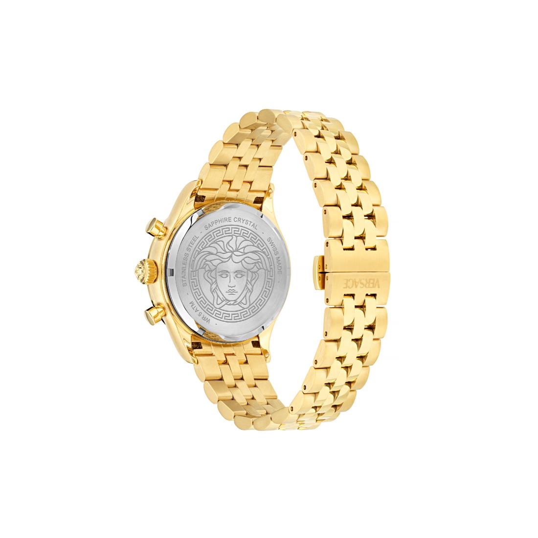 Versace Helleny.Chrono 40 mm Black Dial Men Watch- VECFA0524