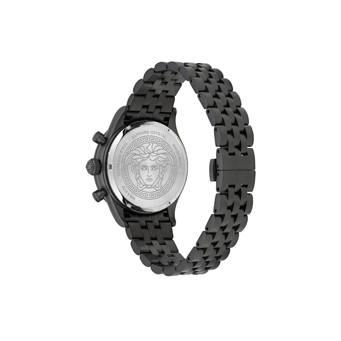 Versace Helleny.Chrono 40 mm Black Dial Men Watch- VECFA0624