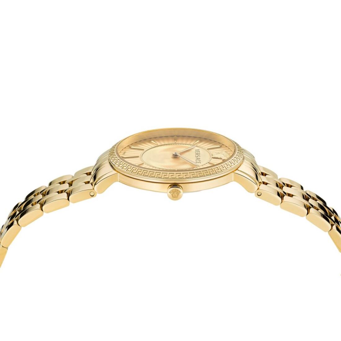 Versace Women 38 mm Size Gold Dial Analog Watch- VEJL00822