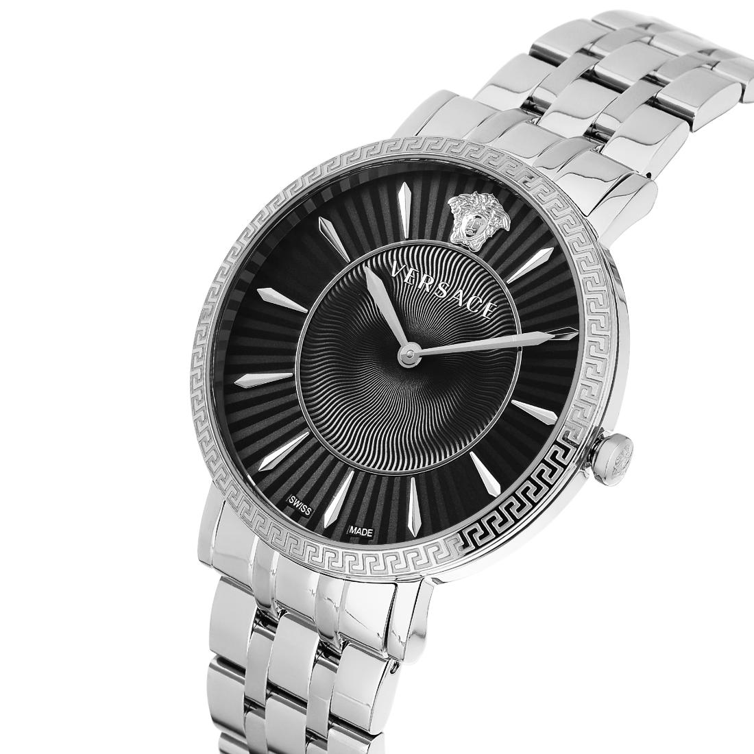 Versace V-Eternal 38 mm Black Dial Women Analog Watch- VEJL00924