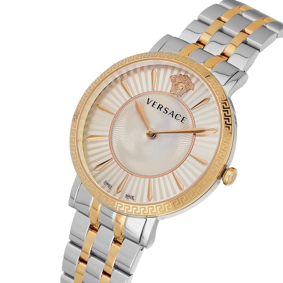 Versace V-Eternal 38 mm Silver Dial Women Analog Watch- VEJL01024