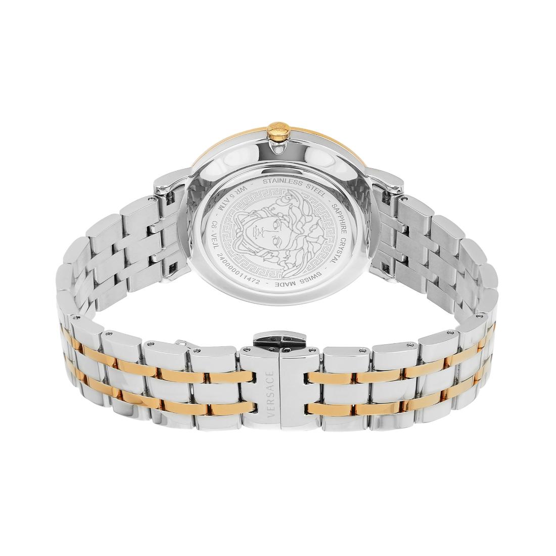 Versace V-Eternal 38 mm Silver Dial Women Analog Watch- VEJL01024