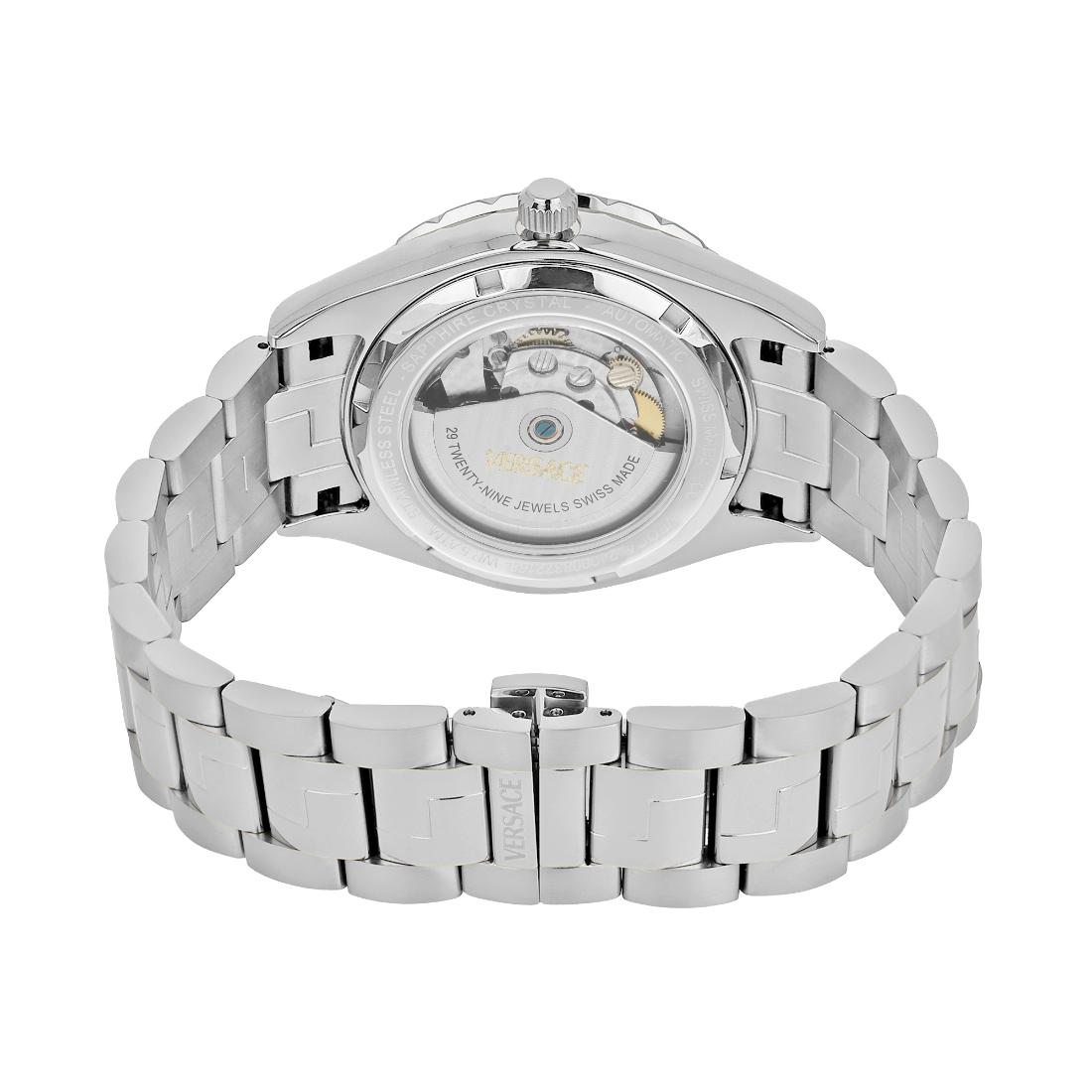 Versace Hellenyium Auto 42 mm Blue Dial Men Analog Watch- VEQCA0424