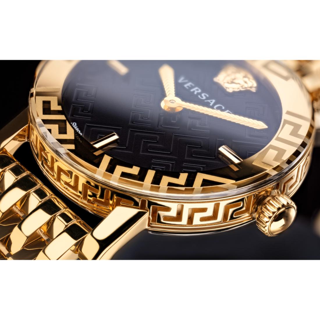 Versace U3-Greca 32 mm Black Dial Women Analog Watch- VEU300621
