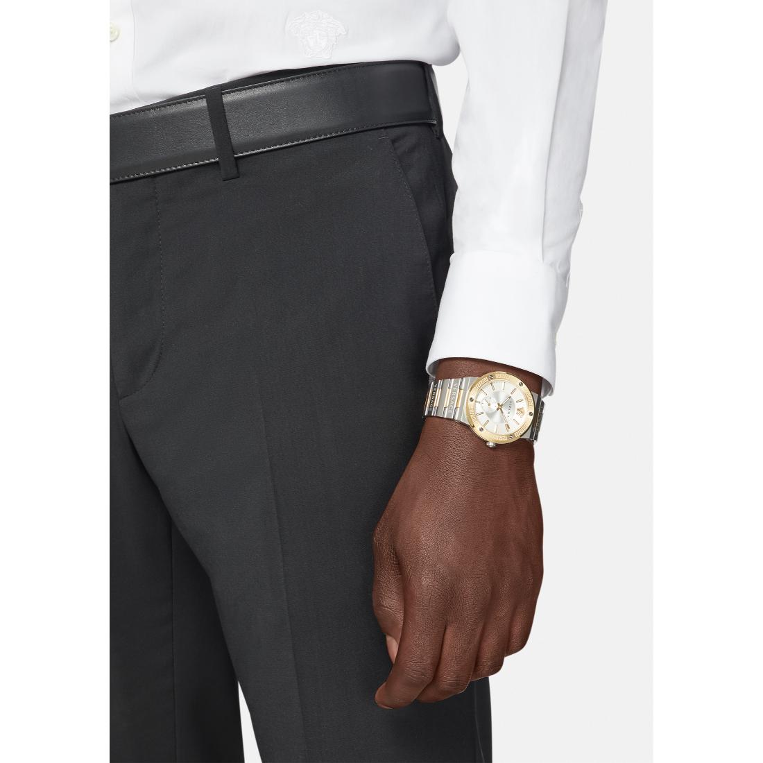 Versace Greca Logo-Vi 41 mm Black Dial Men Analog Watch- VEVI00320