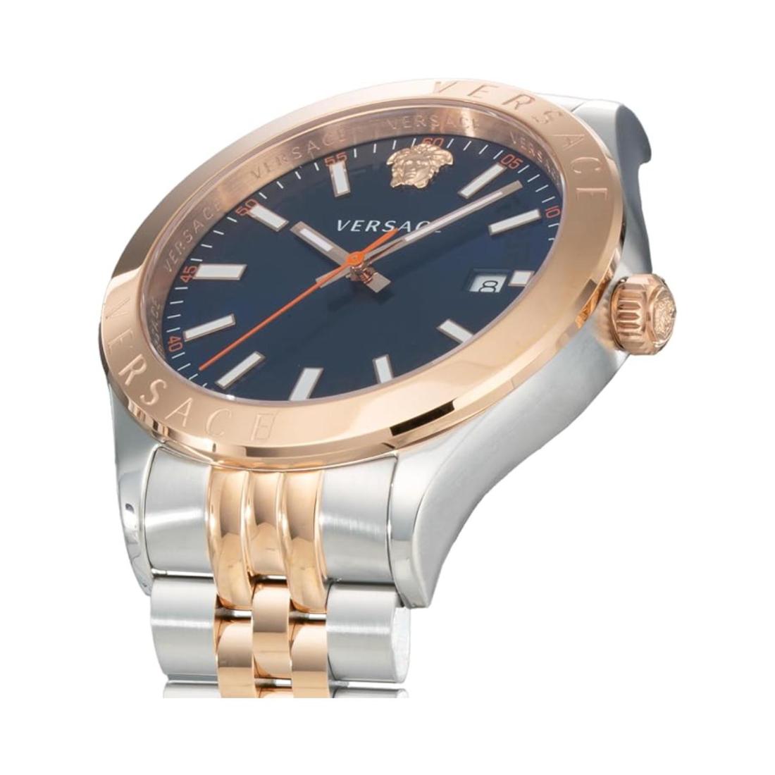 Versace Hellenium-Vk 42 mm Blue Dial Men Analog Watch- VEVK01424