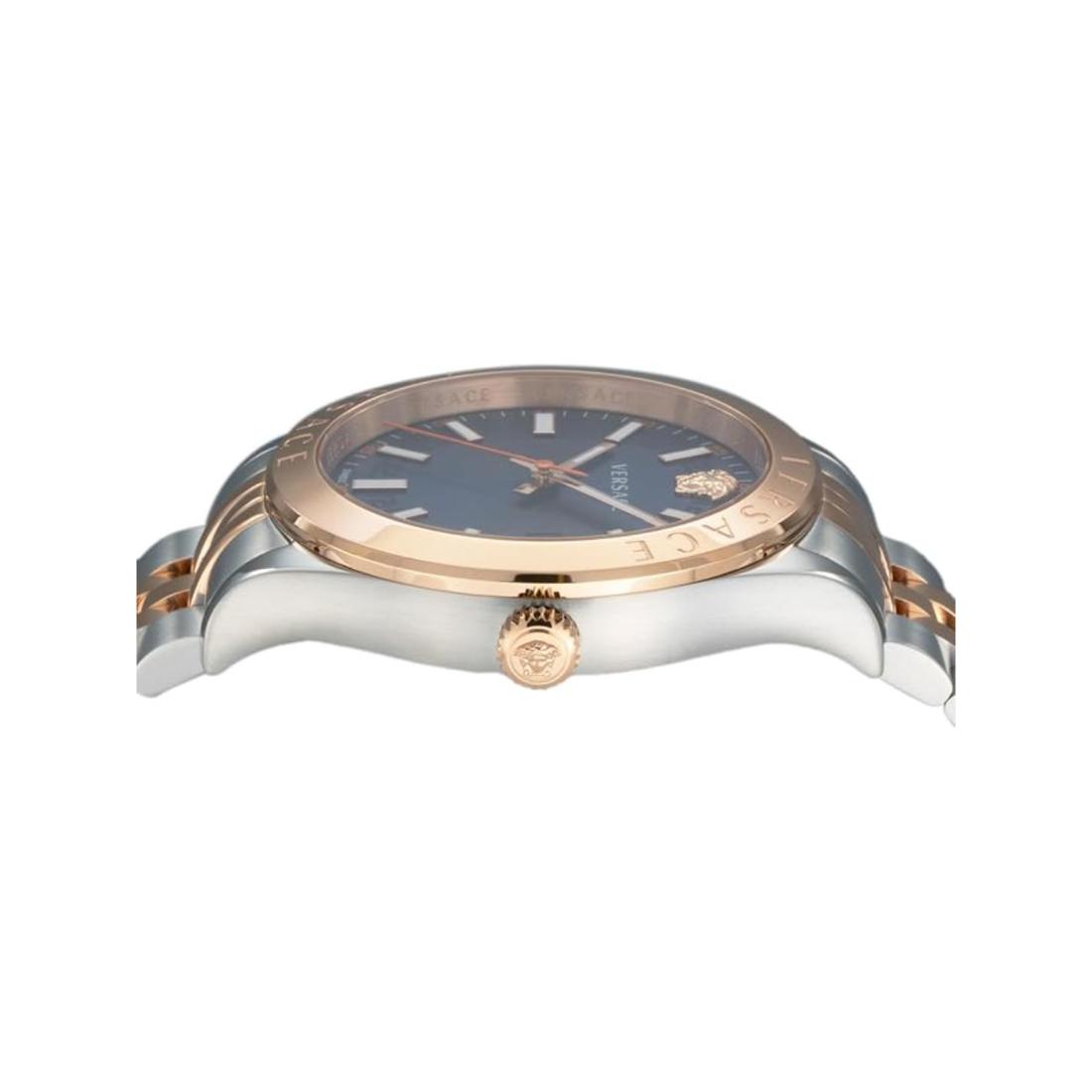 Versace Hellenium-Vk 42 mm Blue Dial Men Analog Watch- VEVK01424