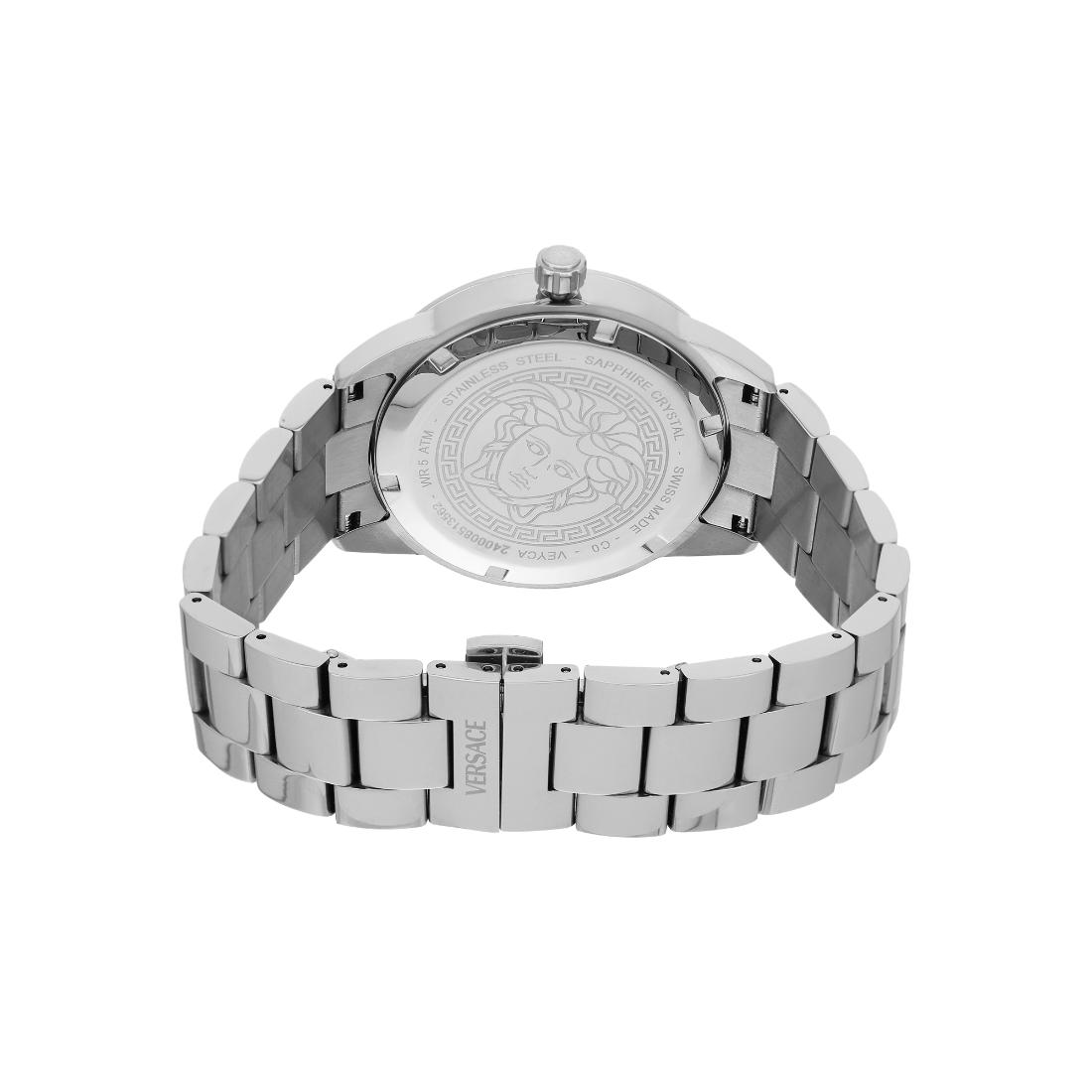 Versace Greca Urban 43 mm Light Blue Dial Men Analog Watch- VEYCA0324