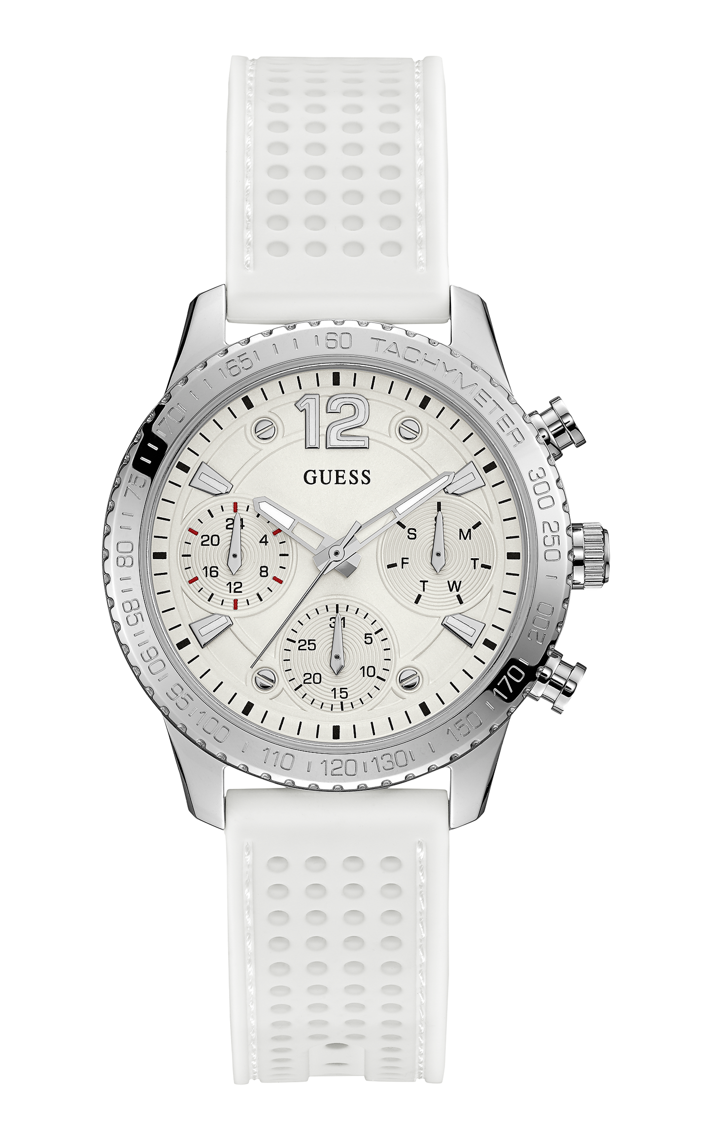 Guess Ladies White Multi-function Watch - W1025L1