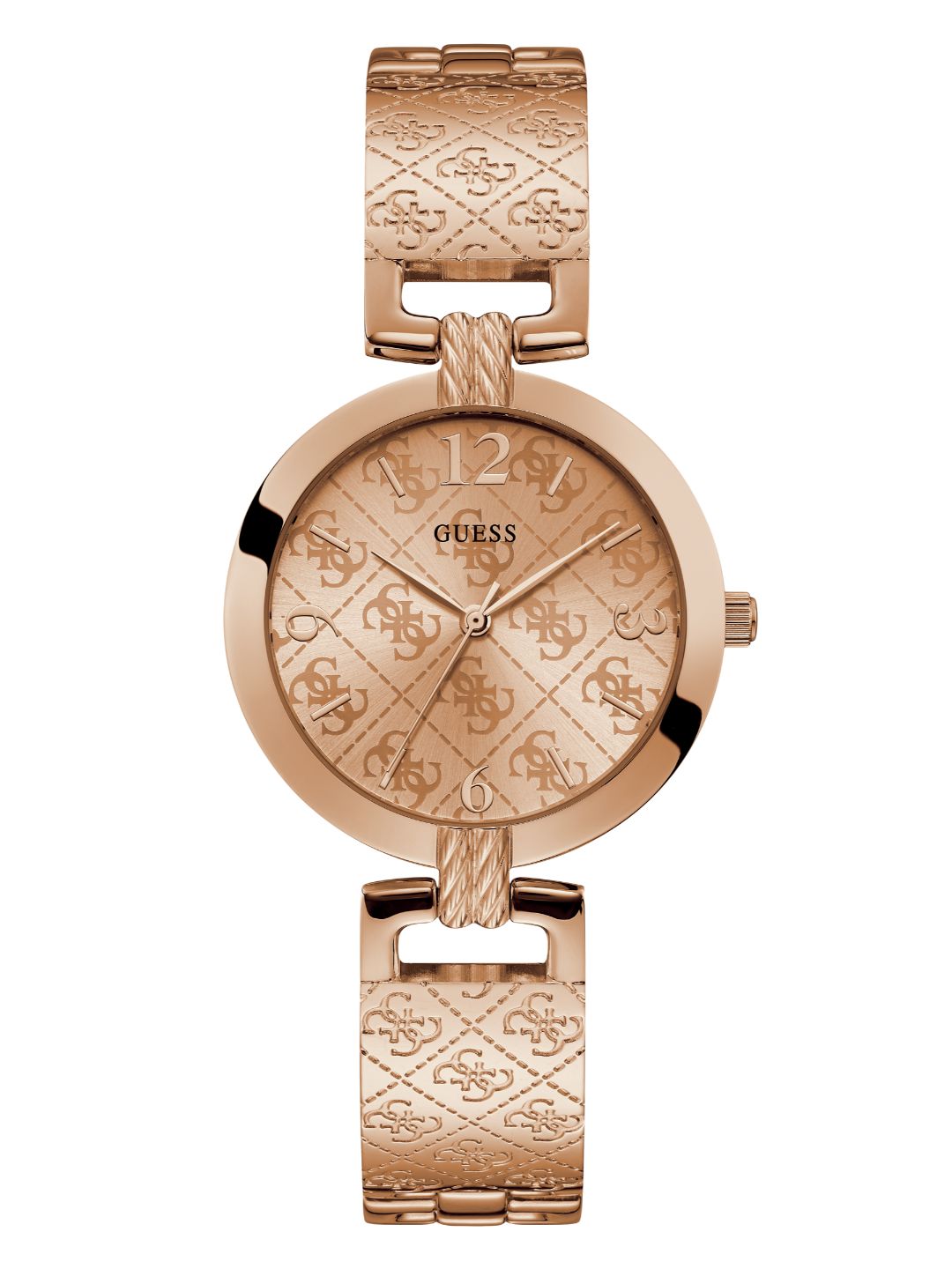 Guess Analog Rose Gold Dial Women's Watch - W1228L3